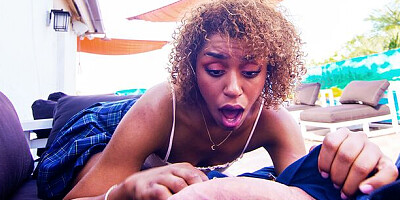 Dainty Milu's medium size tits porn