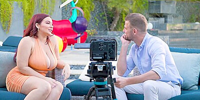 Busty Pornstar Natasha Nice Takes An Ass Pounding During An Interview P1