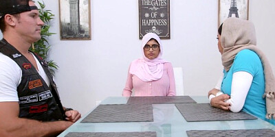 Amative Mia and Julianna's step fantasy action