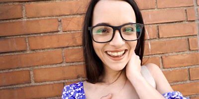 Passionate toilet sex with cutie Ohana Petite and facial