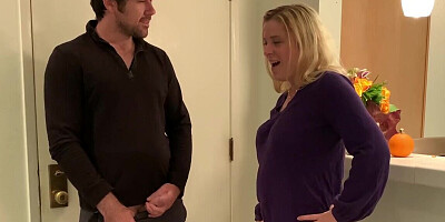 Just as he comes home, he gets his cock sucked by the MILF