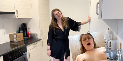 AO fucked by stepdad!! OMG family visit was worth it!!