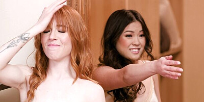 Natural tits video with mysterious Whitney Wright and Lulu Chu from Squirting Lesbian