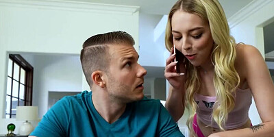 Lily Larimar catches the stepbrother masturbating