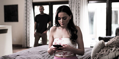 Thin stunner Aften Opal begging for some dark meat