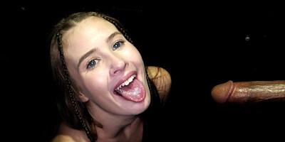 GloryholeSecrets - Brunette Cutie Puts Multiple Cocks In Her Mouth At The Gloryhole