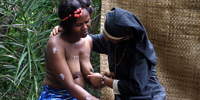 European Missionary Teaches Her Slave New Lesbian Styles