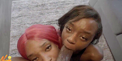 2 Thick Ebonies Wants To Suck And Fuck