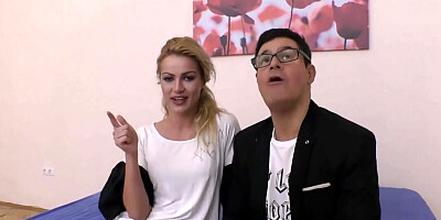 Serbian babe masturbates before getting banged hard