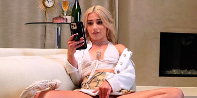 Big black cock dominates the tight cunt of Chanel Camryn