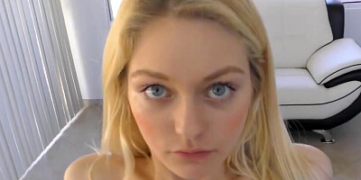 Beautiful blonde is getting drilled just to get money