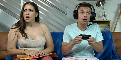 Busty Hot Tutor Gets Creampied By Gamer Guy