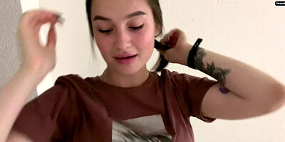 ЧУВСТВЕННЫЙ МИНЕТ В ПОДЬЕЗДЕ ОТ МИЛАШКИ