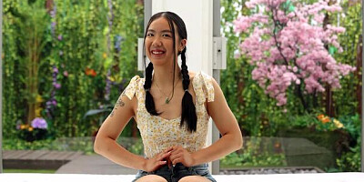 Asian girlfriend Mina gets pleasure in the cowgirl pose in POV