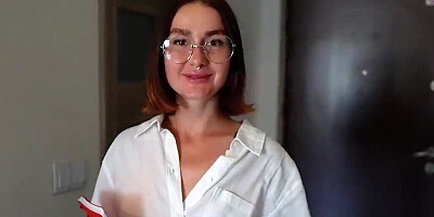The tattooed teen jerks and sucks your dick in POV