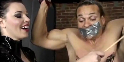 Prisonar Get Spanking Punishment In Prison By Latex Mistress