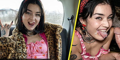 Fake Taxi Driver gets caught masturbating in his cab by a horny passenger who wants to fuck