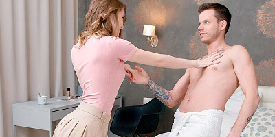 Escaped Bride in Naked Lovers Talk In Bed - Creampie-Angels