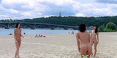 Bombastic Young Nudists Nude Volleyball