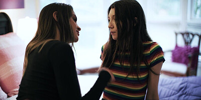 PURE TABOO Virgin Teen Maya Woulfe Betrays GF To Fuck Older Femdom Stepsister Gizelle Blanco