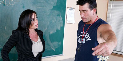 Big tits smut with hot Jennifer Steele from Naughty America