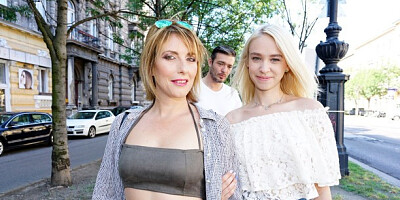 Blowjob action with libidinous Arteya Dee and Emma Klein from Mature NL