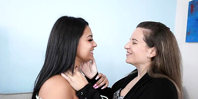 Matchless Serena Santos and Suzanne Ferrari's brunette action