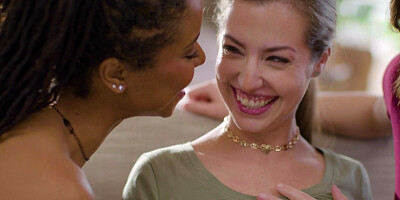 Kira Noir and Freya Parker amazing interracial threesome