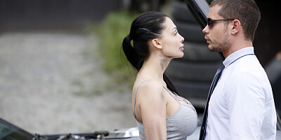 Aletta Ocean is teasing the submissive blond lad Lutro