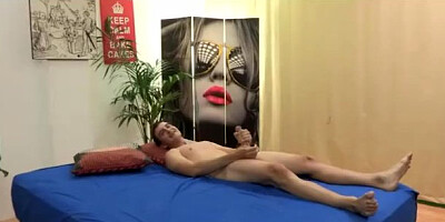 Plastic baby doll at brunette action