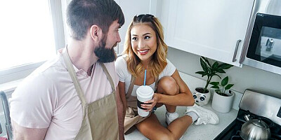 Exxxtra Small featuring Mina Luxx's interracial xxx