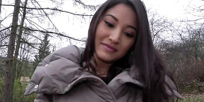 Cowgirl sex with dollish Cristina Miller from Public Agent