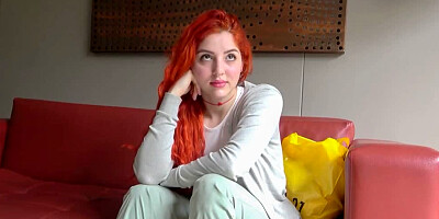 Innocent Redhead Latina Tricked and Fucked Deep in Fake Model Casting