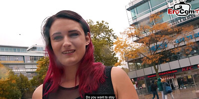 German Redhead Slut meet and fuck dating on Public Street