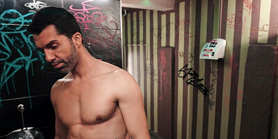 Passionate sex in the toilet with hot teen Mia Split