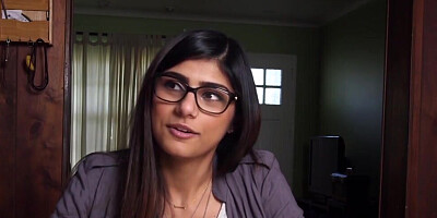 Busty whore Mia Khalifa fucked by Rico Strong and his friend