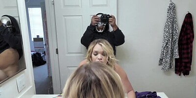 Hung guy tricks and treats nerdy stepsister for Halloween