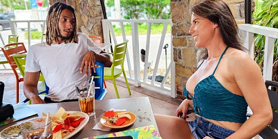 My Wife Flashes her Pussy to Stranger, Takes him Home to Cum on his Dick - Riley Jacobs