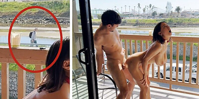 Fucking real Muslim pussy in public outdoors. Real Arab tits