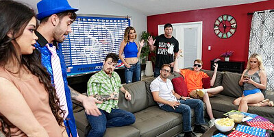 Glamour Slimthick Vic and Angelina Moon's double blowjob xxx