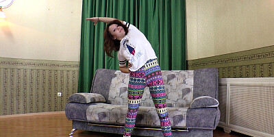 Czech hottie Leana demonstrates her hot body