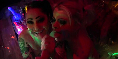 Femme fatale Ophelia and Nadia's natural tits scene