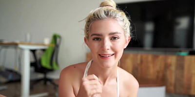 Eva E And Eva Elfie - Blowjob And Titjob