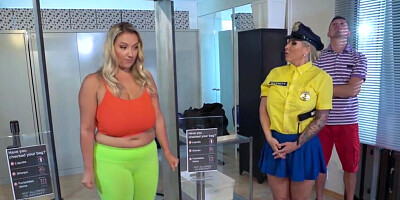 Jarushka Ross is examined and fingered at the airport