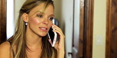 Pristine Edge sucking and fucking her client on the table