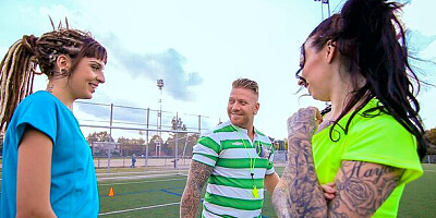 Lusty Emilie Martini and Loica Brand at big ass action