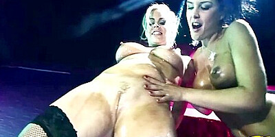 When A Strapon Is Pulled Out This Girls Pussy Gushes With Cum