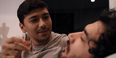 Horny dude shares his slutty stepmother with his best pal