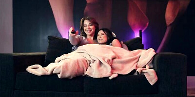 Watch superb Lulu Chu and Emma Rose's video