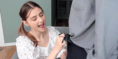 Old teacher puts his dick inside of the young babe